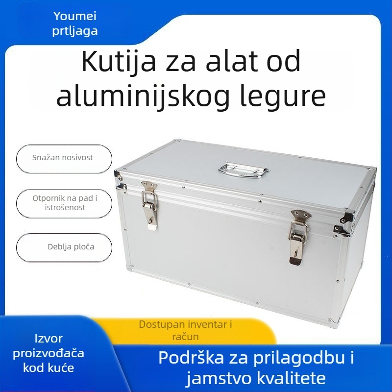 Aluminijska kutija za alate, prenosna višefunkcionalna kutija za pohranu alata