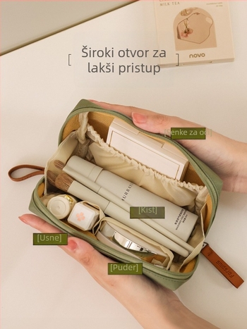 Ženska kozmetička torbica – urban stil, najlon materijal, podstava od najlona, vodootporna i otporna na habanje, za kućno skladištenje