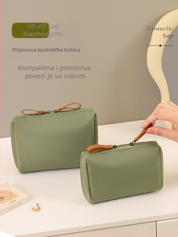 Ženska kozmetička torbica – urban stil, najlon materijal, podstava od najlona, vodootporna i otporna na habanje, za kućno skladištenje