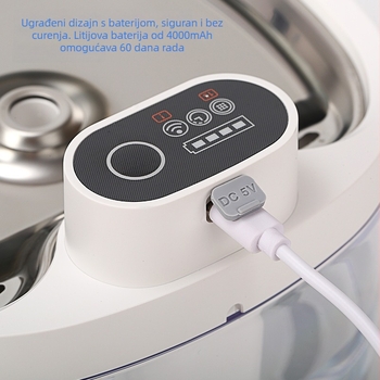 Pametna posuda za vodu za kućne ljubimce s cirkulacijskim filtrom, bežični automatski senzor, odvojiva, model C7a, za mačke i pse (0,7 kg)