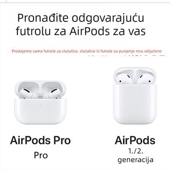 TPU zaštitna futrola za AirPods Pro 2 i AirPods 4, mekani kućište, zaštita od padova