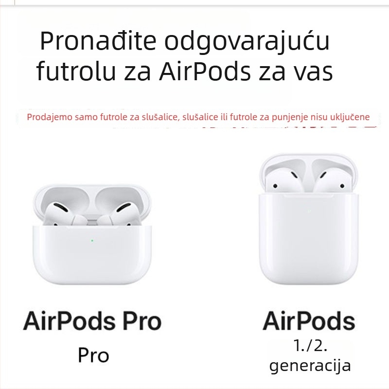 TPU zaštitna futrola za AirPods Pro 2 i AirPods 4, mekani kućište, zaštita od padova