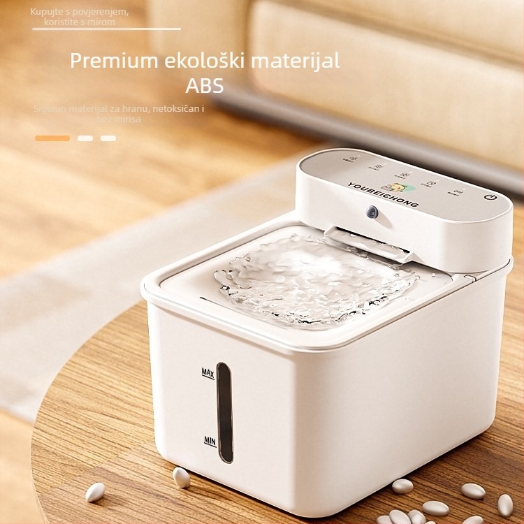 Automatski posuda za vodu za kućne ljubimce, pogodan za mačke i pse, s održavanjem konstantne temperature grijanja, inteligentni senzor oslobađanja vode, veliki kapacitet, model Yb-hc1065