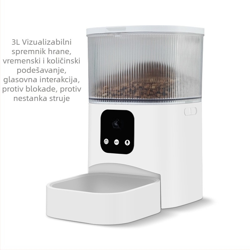 Automatska hranilica za mačke i pse s timerom i daljinskim upravljanjem, pametno doziranje hrane