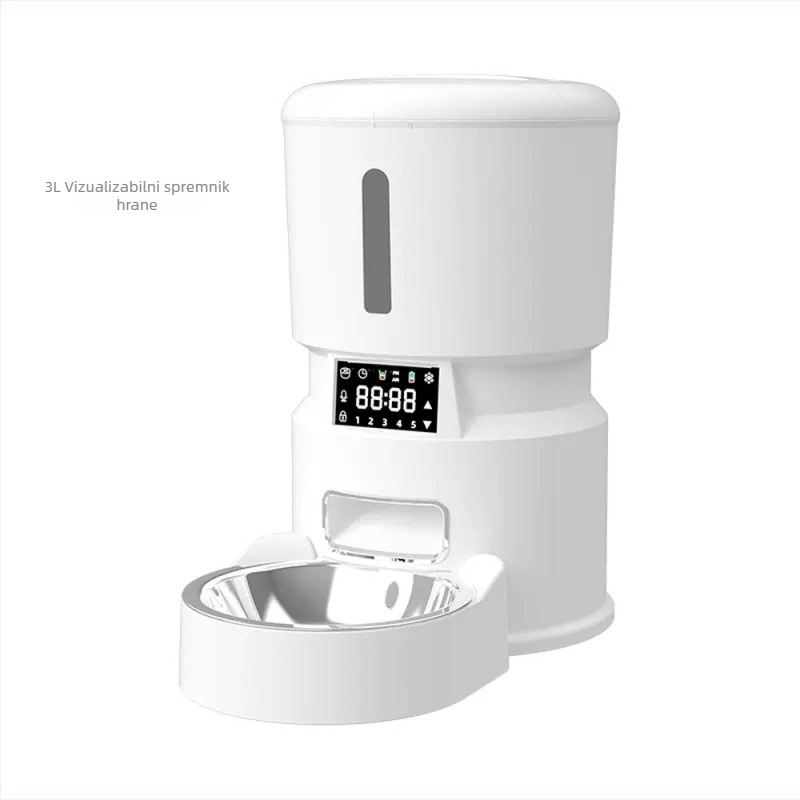 Automatska hranilica za mačke i pse s timerom i daljinskim upravljanjem, pametno doziranje hrane