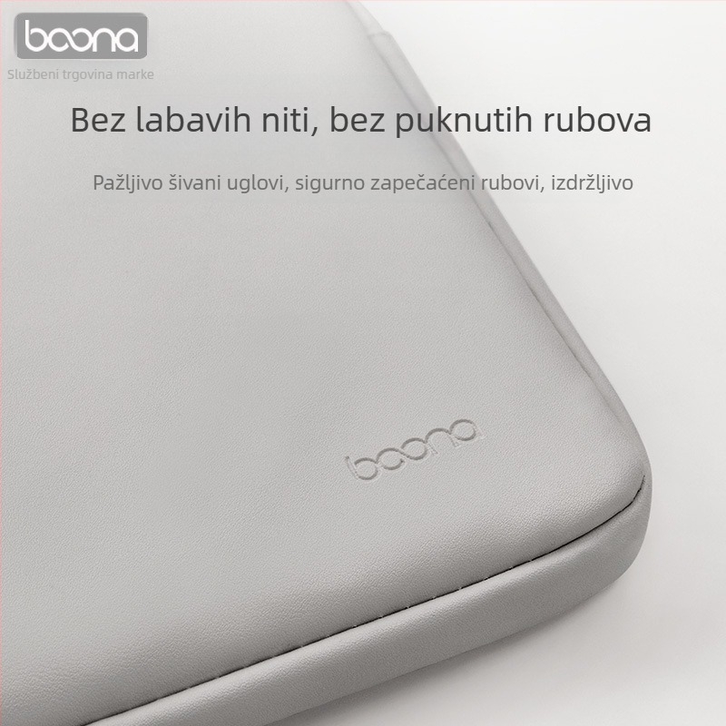 Baona kožna futrola za laptop s unutarnjom podstavom – ovčja koža, nosivost 5 kg, jesen 2023