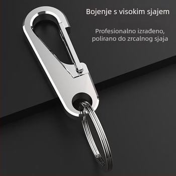 Ključni lanac od nehrđajućeg čelika 304, auto ključni lanac, moderan minimalistički dizajn, kvalitetan poklon
