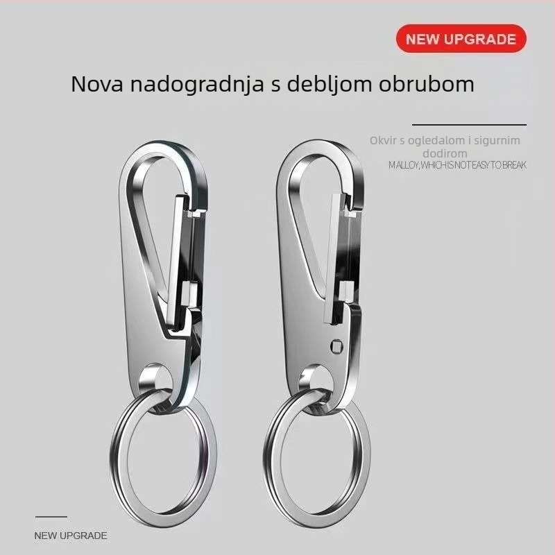Ključni lanac od nehrđajućeg čelika 304, auto ključni lanac, moderan minimalistički dizajn, kvalitetan poklon