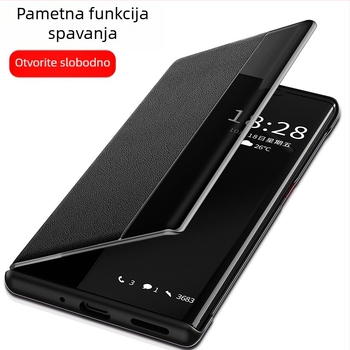 Kožna flip futrola za Huawei – umjetna koža, injekcijsko oblikovanje, otpornost na pad, anti-klizanje, poslovni stil