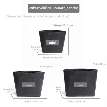Unutarnja vodootporna podstava za Loewe Puzzle Fold Tote torbu; sklopivi organizator od Dupont papira