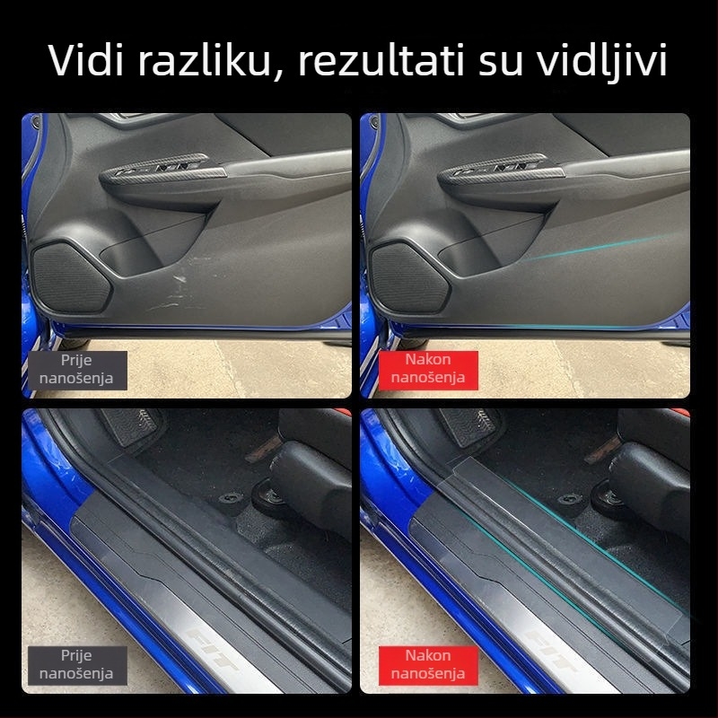 Prozirni zaštitni film karoserije automobila, nevidljiva navlaka, film protiv ogrebotina za boju i ručke vrata.