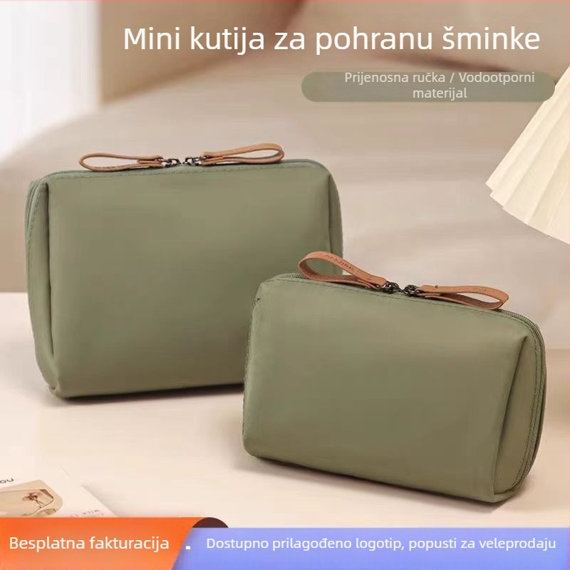 Ash kozmetička torbica, vodootporna, od poliestera, zatvarač, proširiva kapaciteta za putovanja