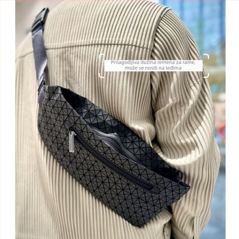 Unisex silikonska torbica za prsa s poliesterom, ljeto 2024, svakodnevna crossbody torba