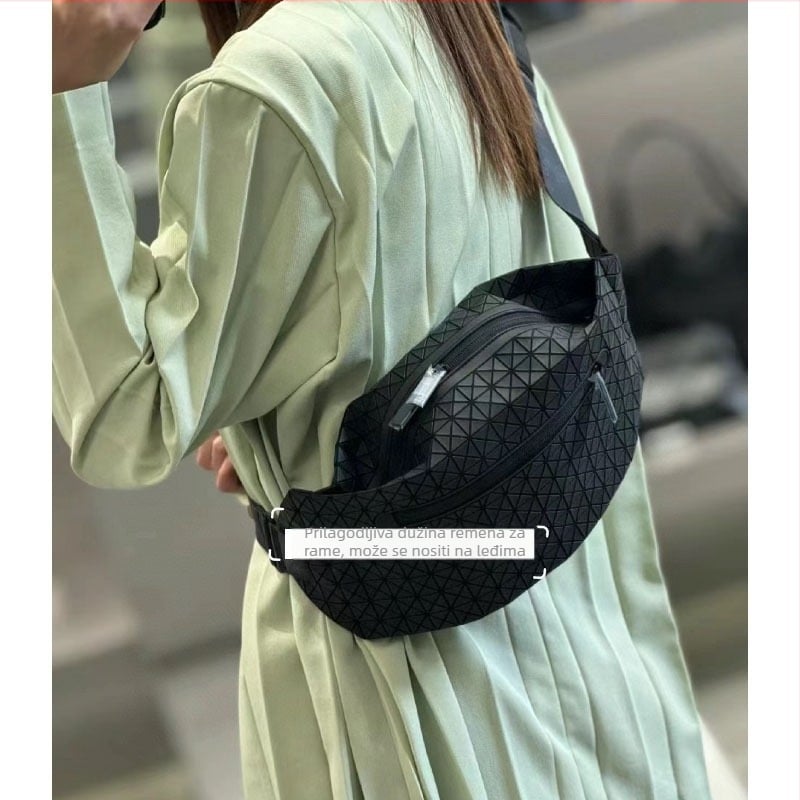 Unisex silikonska torbica za prsa s poliesterom, ljeto 2024, svakodnevna crossbody torba