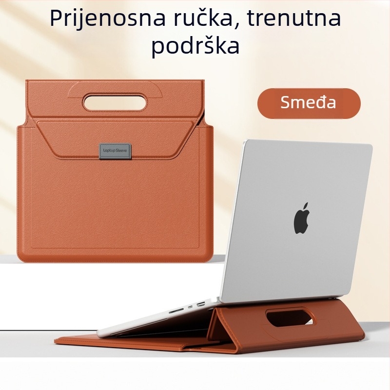 OLCK torba za prijenosno računalo — višefunkcionalna zaštitna futrola s unutarnjom podstavom, prilagodljiva za MacBook Pro, MacBook Air i druge prijenosnike, umjetna koža