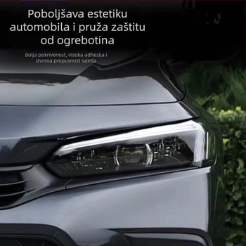 Prozirni fotohromatski film za prednja svjetla za Civic 11. generacije; film za promjenu boje za Civic 10. generacije; JDM stil Crni Samuraj.