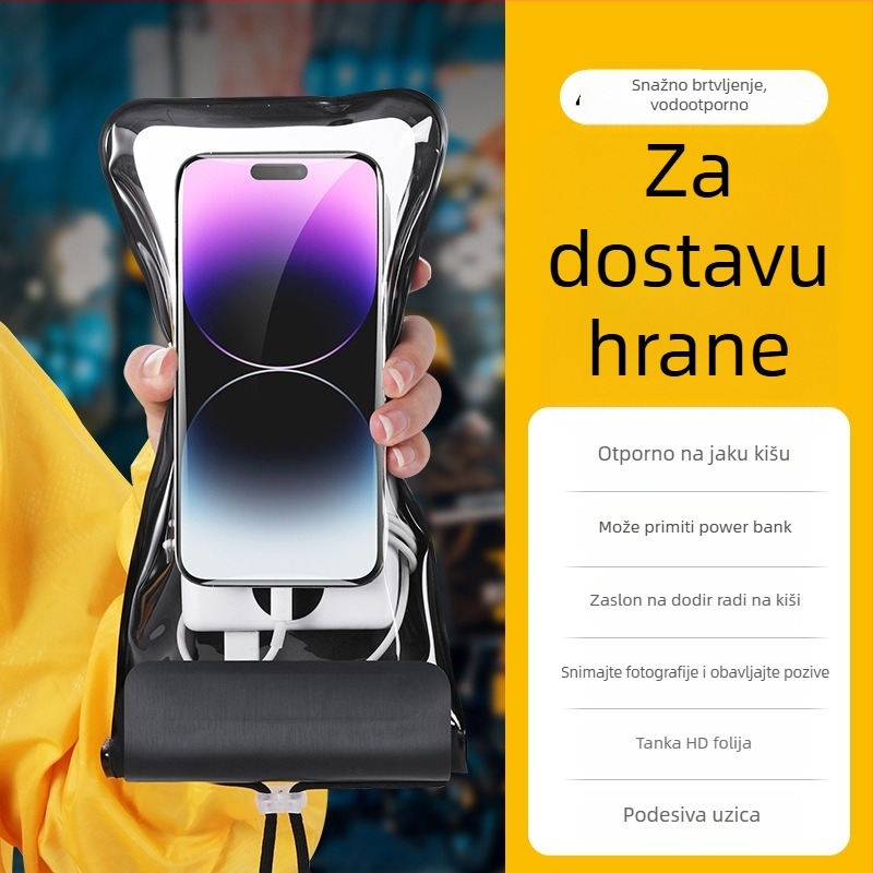 Prozirna vodootporna futrola za telefon s dodirnim zaslonom, pogodna za plivanje i ronjenje