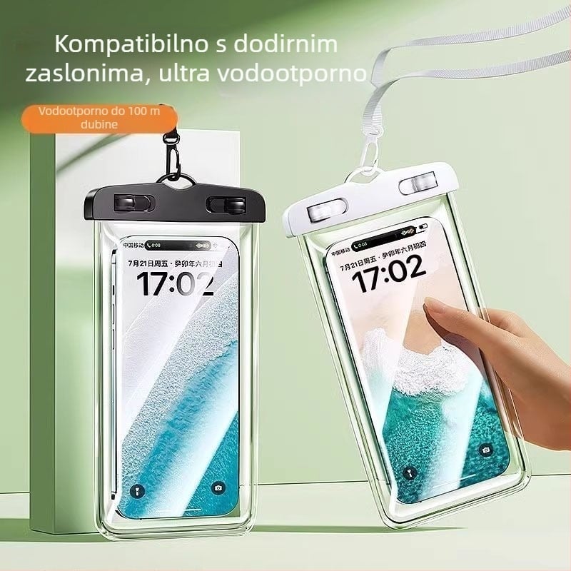 Vodootporna torbica za telefon za ronjenje — EVA materijal, najlon tkanina, vanjska vodootporna torba za vodene aktivnosti