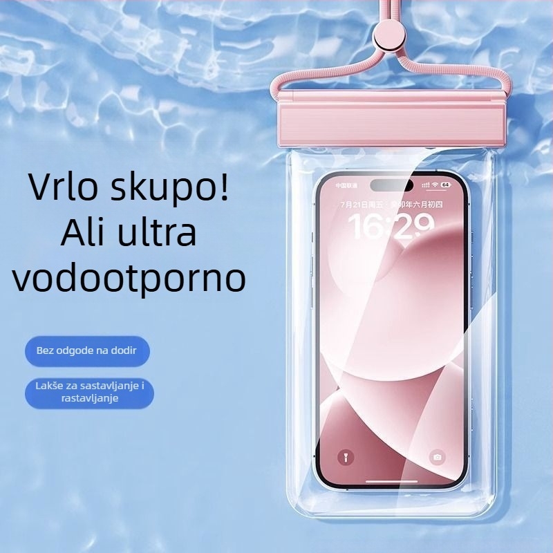 Vodootporna torbica za telefon za ronjenje — EVA materijal, najlon tkanina, vanjska vodootporna torba za vodene aktivnosti