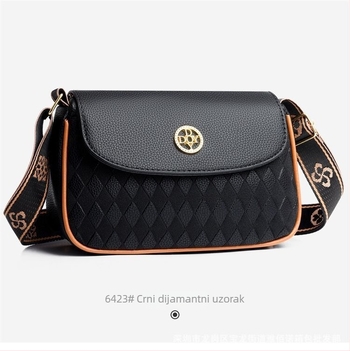 Mini crossbody torbica za telefon - PU, dijamantno šivanje, horizontalni kvadrat, magnetsko zatvaranje, unutarnje džepove za telefon i identifikacijsku karticu uz zatvarač, Proljeće 2025, Ulična moda