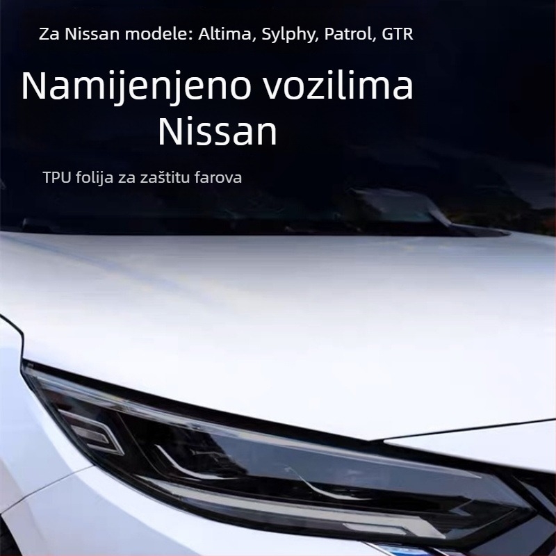 TPU film za promjenu boje prednjih i stražnjih svjetala Nissan 307Z — puni komplet za Sylphy, X-Trail i Teana