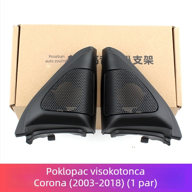 Tweeter gril za A-stup Corolla, trokutasti panel baza za unutarnju modifikaciju, 2003–2018, 4 Ω, 35 W, 91 dB
