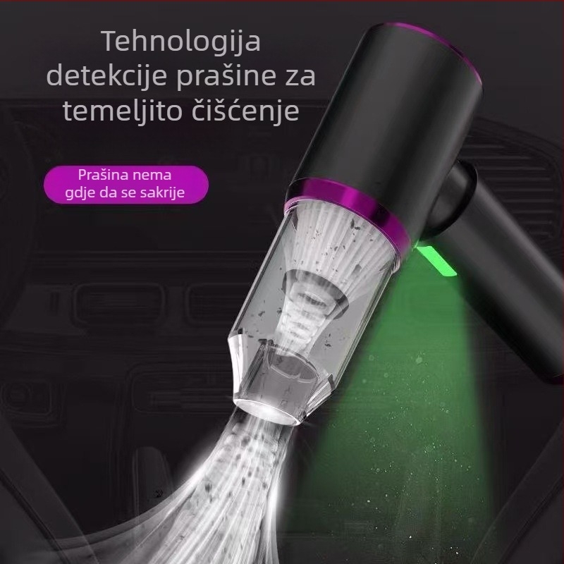 Ručni bežični usisavač za auto i dom, bezčetkasti motor, usisna snaga do 20 000 Pa, 100 W, napon ≤ 36 V, trajanje baterije 20 min, sterilizacija, čišćenje prašine