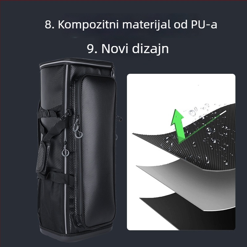 Čvrsta sklopiva ribolovna stolica s ruksakom za prijevoz, velika kapaciteta, kanta torba, pohrana, višenamenska ribolovna stolica-ruksak (Brand Nothing; Materijal Koža; Vodootporan Da; Funkcija Drugo)