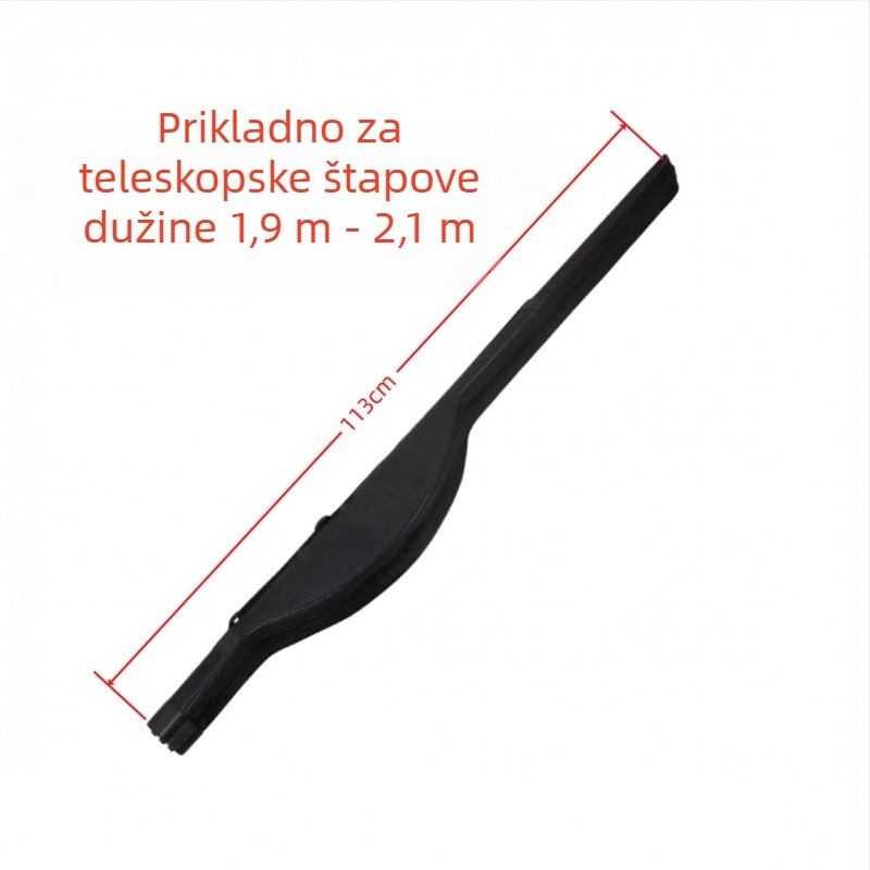 PVC torba za štapove, velika zapremina, preko ramena ili kao ruksak, odvojni pretinac za navijak