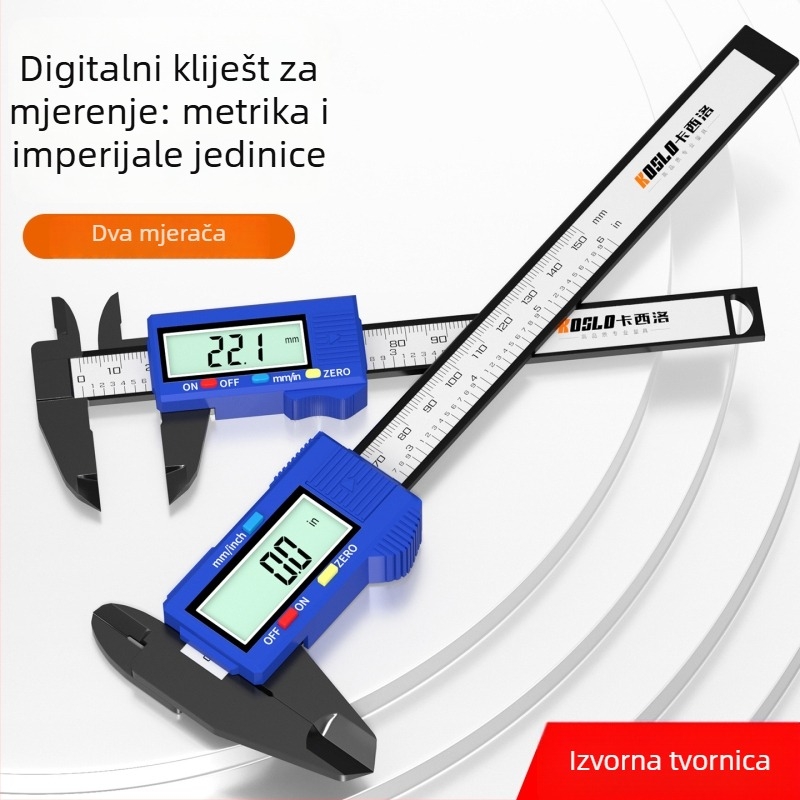 Casio digitalni kaliper – plastično kućište, za nakit i ručne radove, s digitalnim zaslonom
