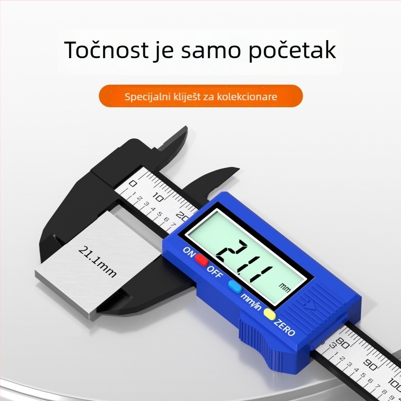 Casio digitalni kaliper – plastično kućište, za nakit i ručne radove, s digitalnim zaslonom