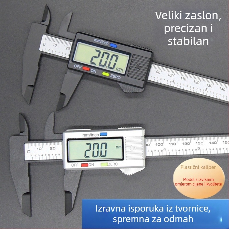 Digitalni klizni mjerač za mjerenje nakita i antikviteta, karbonski kaliper