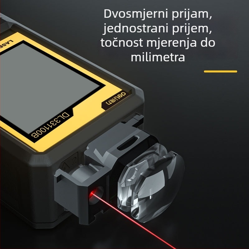 Deli laserski daljinomjer DL331040B, ručni infracrveni laserski mjerač, domet 50/120 m, memorija 99 skupina