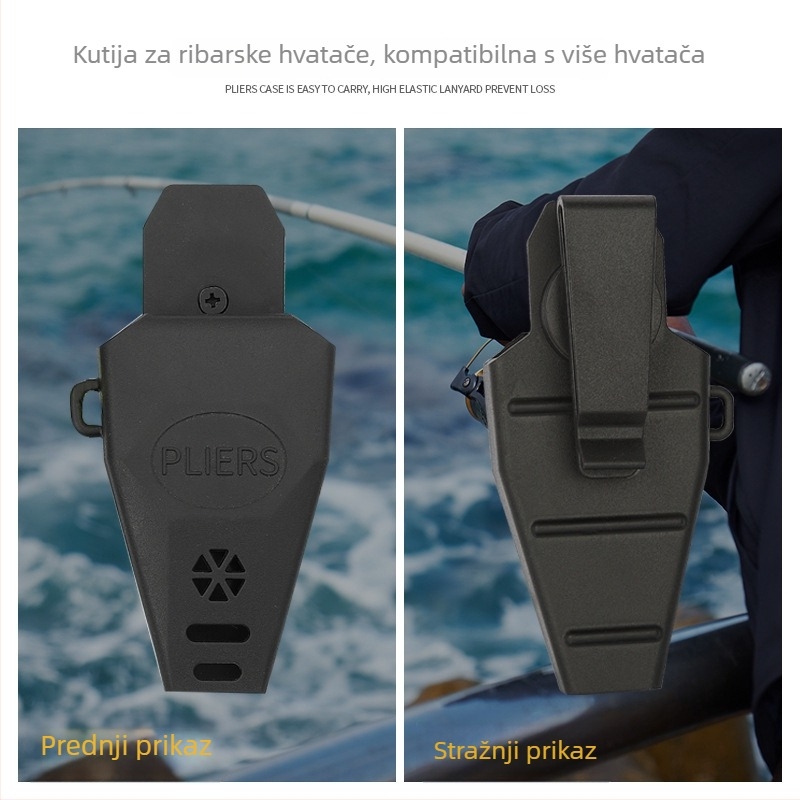 360° rotirajuće kliješta za ribolov s TPR gumom – prijenosni set za pohranu