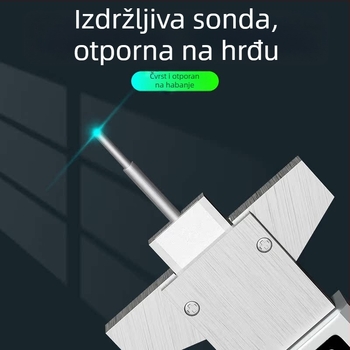 Digitalni mjerač dubine gaznoga sloja gume s elektroničkim zaslonom za praćenje debljine gume