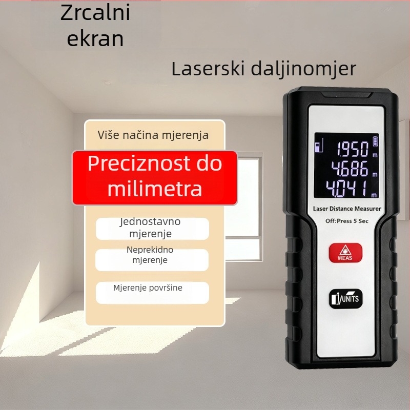 Kinlopto Kl20 laserski daljinomjer s Bluetoothom, infracrveno mjerenje prostorija, 0,05–60 m