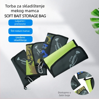 Torba za morski ribolov, vodootporna, velika kapaciteta, odvojiva torbica za meku mamac, izrađena od Oxford platna