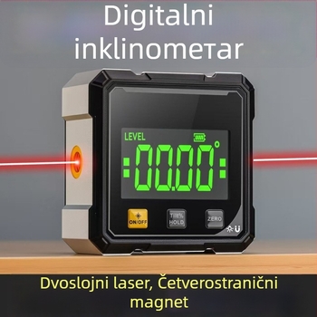 Magnetski horizontalni mjerač uglova, mini protractor, mjerač nagiba, elektronički digitalni inclinometer