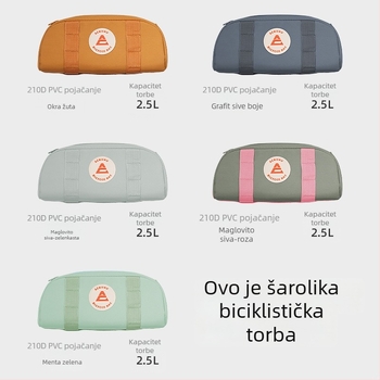 ACRUNU Vodootporna torbica za upravljač bicikla – prednja torba na okvir, kapacitet 2,5 L, 400D PVC, brzo otpuštanje, 140 g