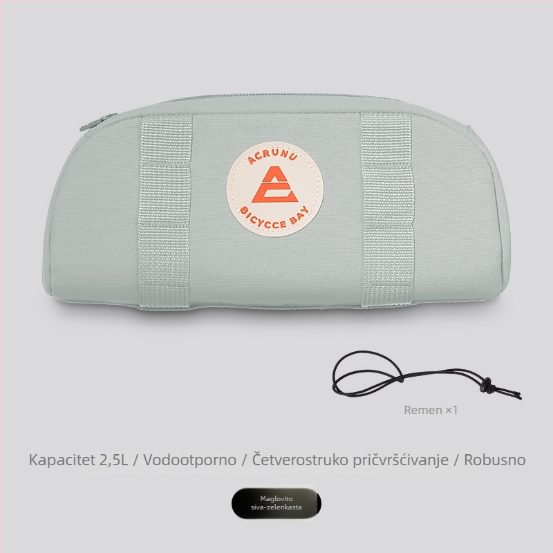 ACRUNU Vodootporna torbica za upravljač bicikla – prednja torba na okvir, kapacitet 2,5 L, 400D PVC, brzo otpuštanje, 140 g