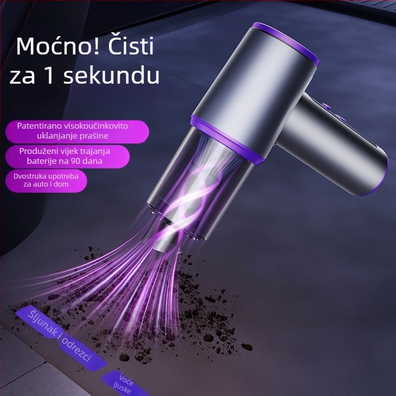 Bežični ručni usisavač za auto i dom s brushless motorom, snažno usisavanje 16.000 Pa