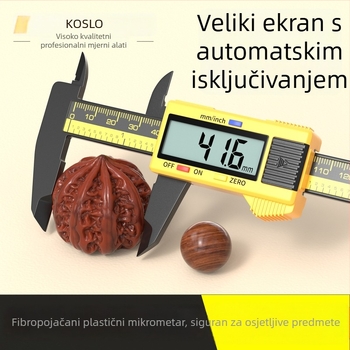 Digitalni kaliper s velikim zaslonom za mjerenje promjera nefritne narukvice – precizan mjerni alat za nakit