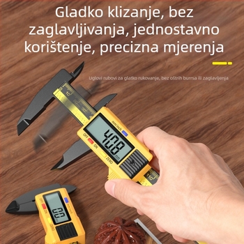 Digitalni kaliper s velikim zaslonom za mjerenje promjera nefritne narukvice – precizan mjerni alat za nakit