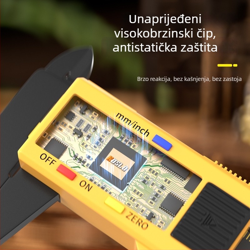 Digitalni kaliper s velikim zaslonom za mjerenje promjera nefritne narukvice – precizan mjerni alat za nakit