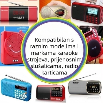 USB glazbeni disk za pentatonične kineske instrumente — piano, pipa, guzheng; visokokvalitetan zvuk za čajnu sobu; kompatibilno s ugradnjom u auto; bez zaslona