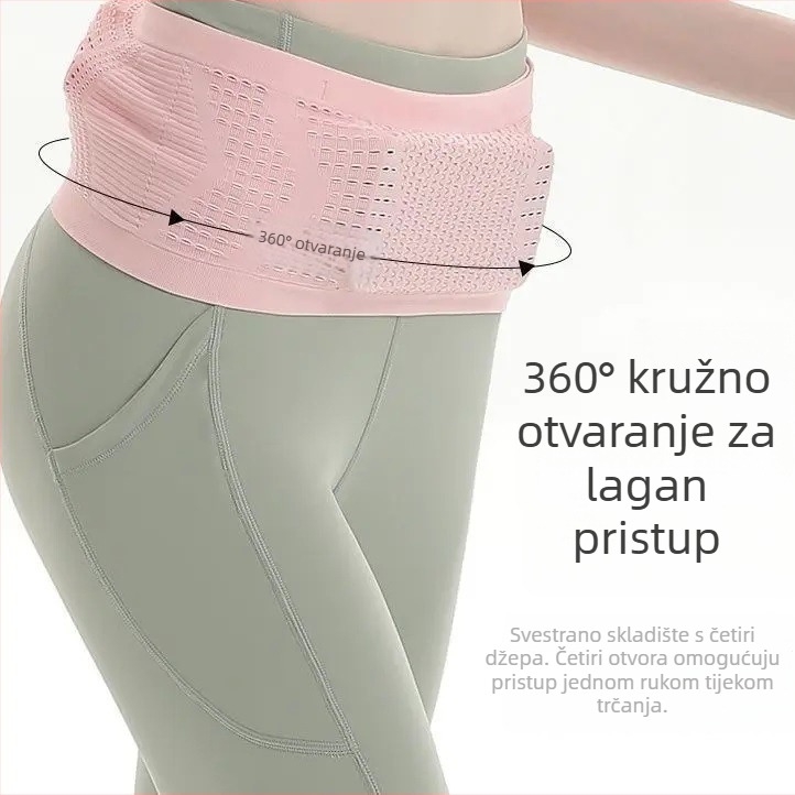 Najlon bežeći pojas torba, prozračna, smanjuje opterećenje, za vanjske sportove – proljeće 2025