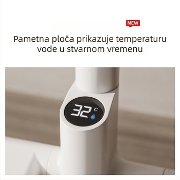 Bakarni kuhinjski miješalica s izvučnom glavom, miješanje, keramički kartridž, 0–80°C, 10 kg tlaka