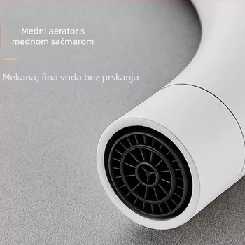 Kuhinjski slavina ABS materijal, miješajući slavina, jednostavna konstrukcija, keramičko jezgro ventila, mogućnost prilagodbe