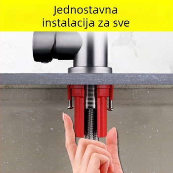 Kuhinjski faucet: držač za brzo postavljanje protiv otpusta matice, za toplu i hladnu vodu, ABS tijelo, 32 mm priključci