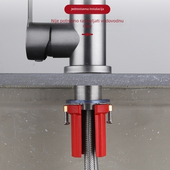 Kuhinjski faucet: držač za brzo postavljanje protiv otpusta matice, za toplu i hladnu vodu, ABS tijelo, 32 mm priključci